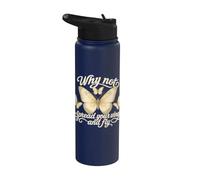 Vintage Spread Wings Butterfly Stainless Steel Insulated Water Bottle