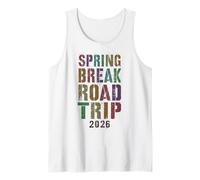 Vintage Spring Break Road Trip 2026 Vacaciones Surfing Vacay Camiseta sin Mangas