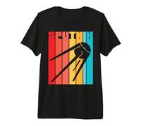Vintage Sputnik Espacial Gagarin Camiseta Premium