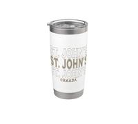 Vintage St. John's Canadá Vaso térmico de acero inoxidable de doble pared
