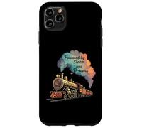Vintage Steam Train Powered by Steam and Dreams Carcasa para iPhone 11 Pro Max