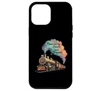 Vintage Steam Train Powered by Steam and Dreams Carcasa para iPhone 12 Pro Max