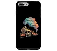 Vintage Steam Train Powered by Steam and Dreams Carcasa para iPhone 7 Plus/8 Plus