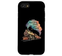 Vintage Steam Train Powered by Steam and Dreams Carcasa para iPhone SE (2020) / 7 / 8