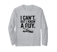 Vintage Strength Message I Can’t but I Know a Guy Manga Larga