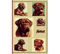 Vintage style Dogue de Bordeaux Notebook