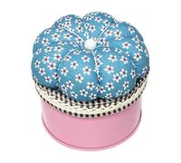 Vintage Style Needle Cushion - Round Pumpkin Shape Holder | Practical Sewing Pin Storage Pad for Crafting Projects, Durable Organizer Box Included, Useful Gift for Quilting Enthusiasts