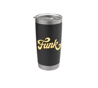 Vintage Style Soul Music/Retro Dancing 80s Disco - Funk Vaso térmico de acero inoxidable de doble pared
