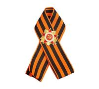 Vintage Styles StGeorge - Broche de cinta para honrar la historia de la guerra, hecho de materiales de aleación resistentes, trajes elegantes, medallas rusas, talla única, como se describe