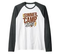 Vintage Summer Camp 2026 Director del Equipo anfitrión de Camping Camiseta Manga Raglan