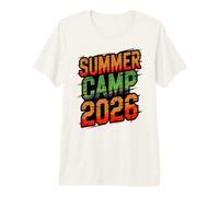 Vintage Summer Camp 2026 Director del Equipo anfitrión de Camping Smore Camiseta Premium