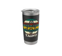 Vintage Sun Distressed Taino Sun Symbol Gift Taino Shirt Vaso térmico de acero inoxidable de doble pared