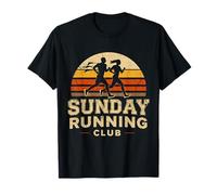 Vintage Sunday Running Club Retro Jogging Graphic Camiseta