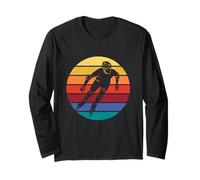 Vintage Sunset Patinador en línea Patinaje de Velocidad Rollerblade Manga Larga