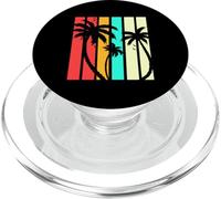 Vintage Sunset Pocket Palm Trees Cute Summer Vacation PopSockets PopGrip para MagSafe