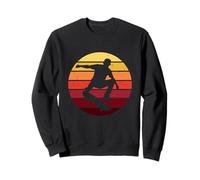 Vintage Sunset Skateboarder Skater Skateboarding Retro Regalo Sudadera
