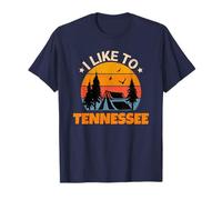 Vintage Sunset Tennessee, Hiking Camping, Outdoors Tennessee Camiseta