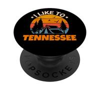 Vintage Sunset Tennessee, Hiking Camping, Outdoors Tennessee PopSockets PopGrip Adhesivo