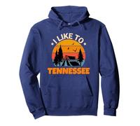 Vintage Sunset Tennessee, Hiking Camping, Outdoors Tennessee Sudadera con Capucha