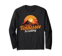 Vintage Sunset Tennessee Is Calling. Tennessee Outdoor Fan Manga Larga
