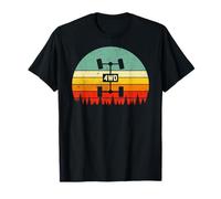 Vintage Sunset UTV ATV Quad 4WD Retro Offroad Overland 4x4 Camiseta