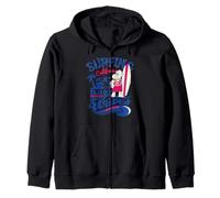 Vintage Surfing California Baja Surf Company Olas Sudadera con Capucha
