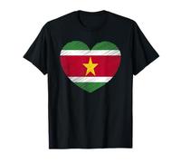 Vintage Surinam Bandera Suriname Orgullo Apoyo Surinamés Camiseta