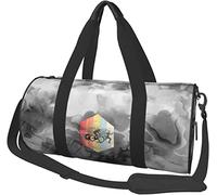 Vintage Swim Bike Run Triatlón Equipaje de Viaje Bolsa de Lona Bolsa de Lona Plegable para Deportes, Marmoleado