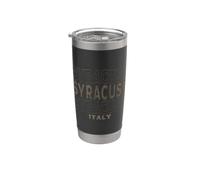 Vintage Syracuse Italia Vaso térmico de acero inoxidable de doble pared