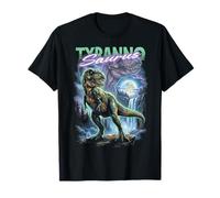 Vintage T-Rex Moon 90s Bootleg Dinosaurio Prehistórico Trex Camiseta