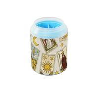 Vintage Tarot Cards - Cepillo de silicona suave reutilizable para mascotas, cepillo de baño para perros pequeños y medianos y razas de gatos