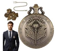 Vintage Taschenuhr Würfel Aus Legierung - Einzigartiger Metall-Würfel Mit Kette Für Brettspiele & | Robustes Würfelspiel-Zubehör & Sammlerstück, Ideales Geschenk Für Gamer & Rollenspieler