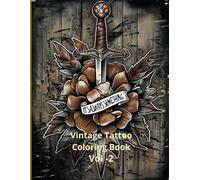 Vintage Tattoo Coloring Book