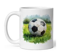 Vintage Taza de porcelana china Fútbol Con diseño Taza de gráfico 330ML para Momentos de relax,Colegio,Regalo de fin de curso,Sala de estar