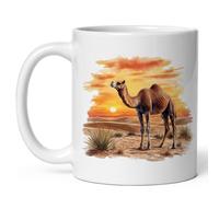 Vintage Taza personalizada Camello Retro Taza de gráfico 330ML para Regalo para colegas,Desayuno,Regalo de fin de curso,Eventos temáticos