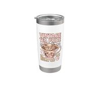 Vintage Tea Pride Afternoon Lover Garden Party Vibes High Vibes Vaso térmico de acero inoxidable de doble pared