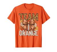 Vintage Team Orange Holland Hup War Game Day Varsity Marfil Camiseta
