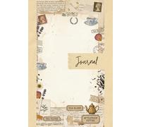 Vintage Teatime Junk Journal Pages - 6x9 Aesthetic Stationery Paper - 100 Decorative Writing Sheets with Antique Teapots, Dried Flowers, French Lace and Aged Ephemera Textures