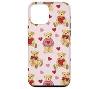 Vintage Teddy Bear Coquette Aesthetic Pink Valentines Girl Carcasa para iPhone 12 Mini