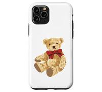 Vintage Teddy Bear Coquette Red Bow Aesthetic Carcasa para iPhone 11 Pro