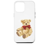 Vintage Teddy Bear Coquette Red Bow Aesthetic Carcasa para iPhone 12 Pro MAX