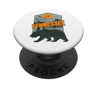 Vintage Tennessee Volunteer State, Smoky Mountains, Bear PopSockets PopGrip Adhesivo