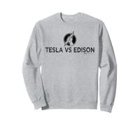 Vintage Tesla VS Edison Electricista Palabra Sudadera