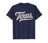 Vintage Texas Script Retro Swoosh Camiseta