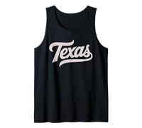 Vintage Texas Script Retro Swoosh Camiseta sin Mangas