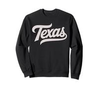Vintage Texas Script Retro Swoosh Sudadera