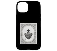 Vintage The Sacred Heath of Jesus Christ T-Shirt Catholic Carcasa para iPhone 15 Plus