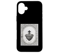 Vintage The Sacred Heath of Jesus Christ T-Shirt Catholic Carcasa para iPhone 16 Plus