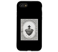 Vintage The Sacred Heath of Jesus Christ T-Shirt Catholic Carcasa para iPhone SE (2020) / 7/8