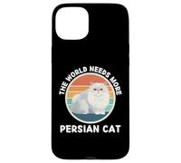 Vintage The World Needs More Persa Cat Retro Cats Lover Carcasa para iPhone 15 Plus